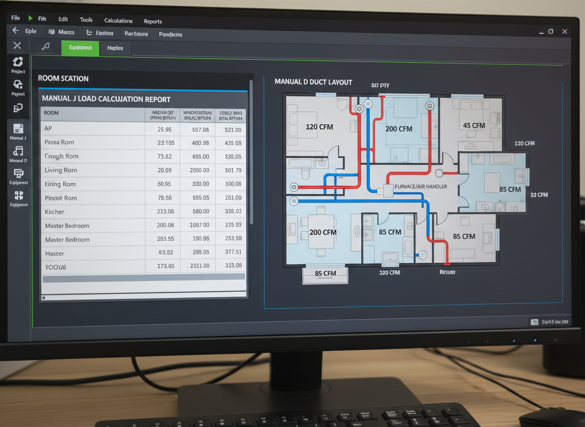 Manual J/D/S HVAC Design